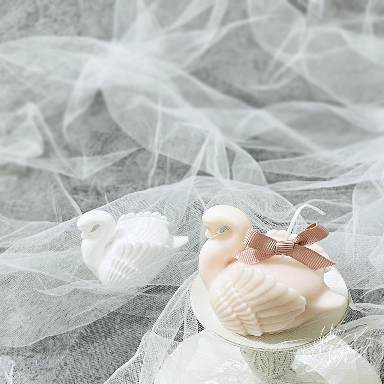 立体スワン(b) シリコンモールド | シリコンモールド・クレイクラフト