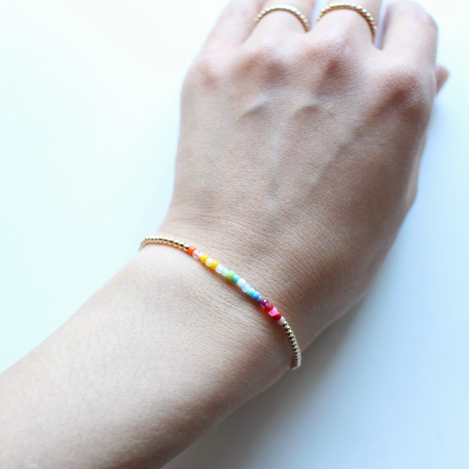 Rainbow bracelet レインボーブレスレット | OpenYourAppetite!PARIS