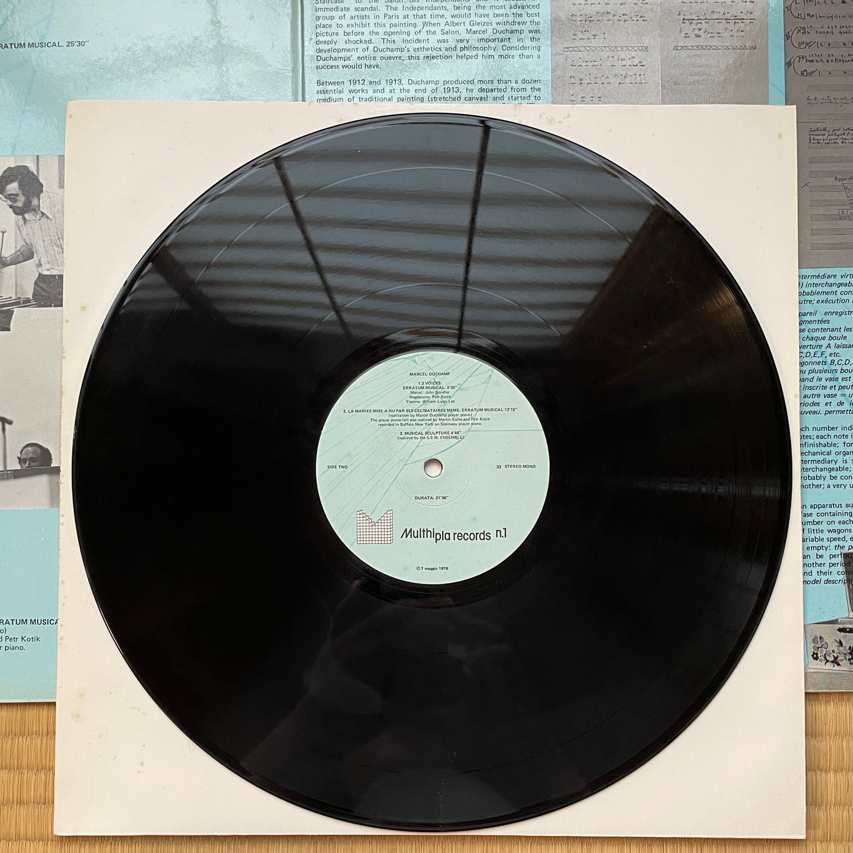 絶版LP輸入盤 中古 LP】マルセル・デュシャン Marcel Duchamp