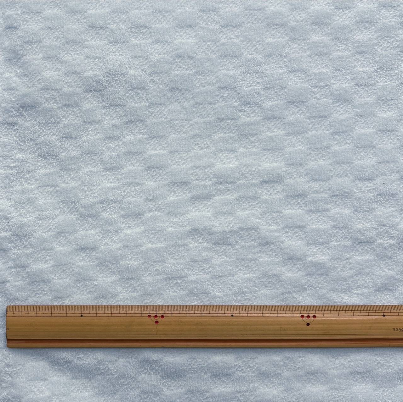 ★TC011◆2m◆綿ポリエステル混パイルニット生地◆アイスブルー