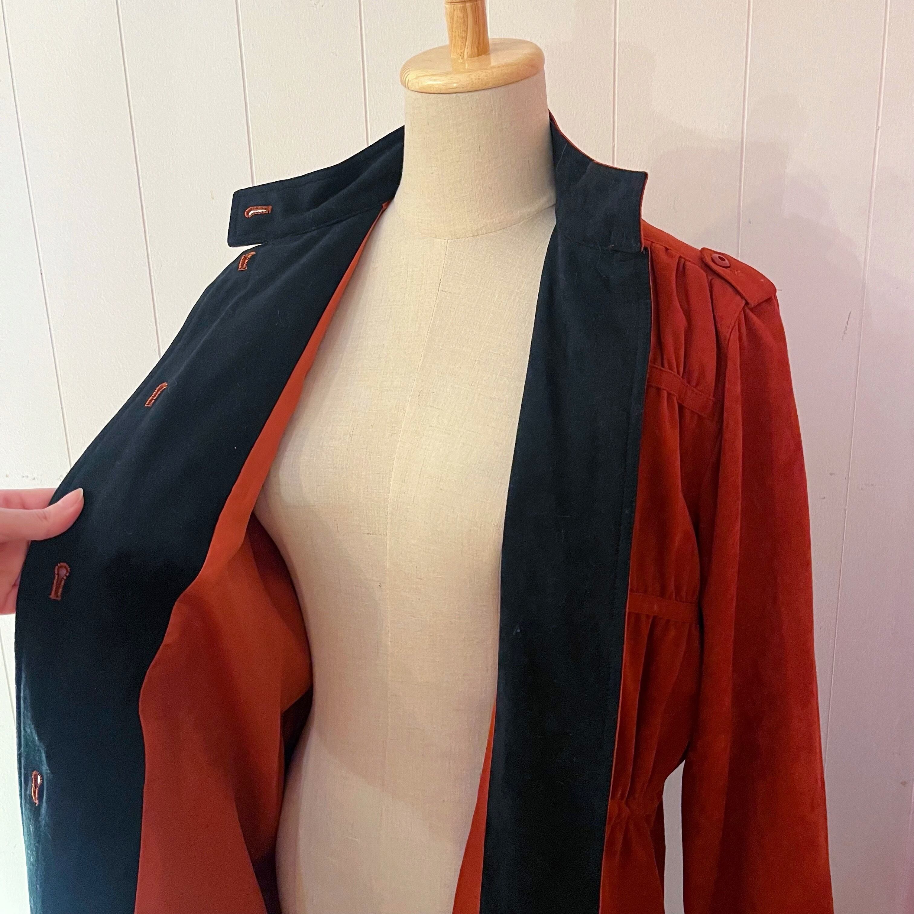 dark orange gather ribbon one-piece