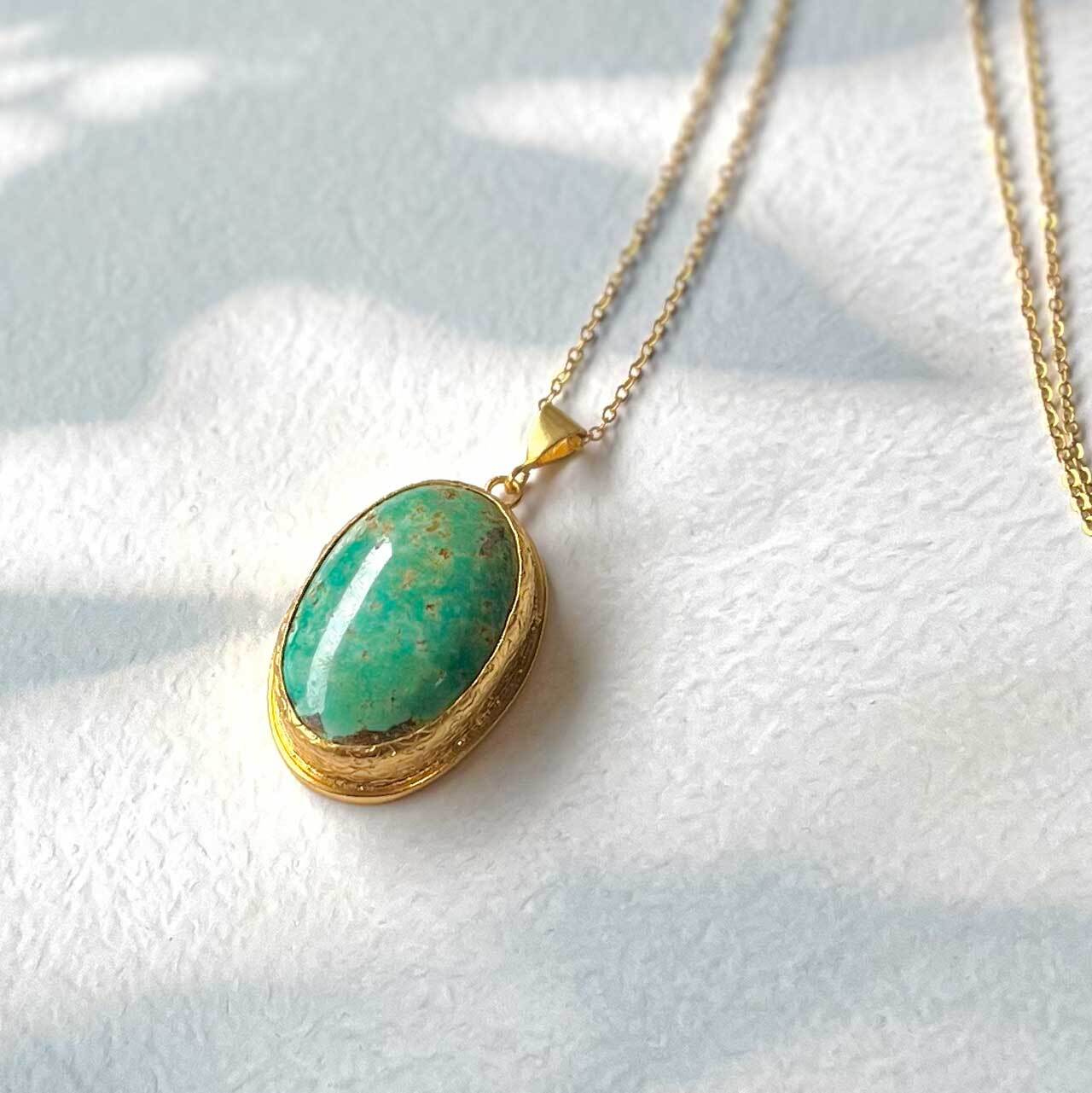 【限定1点のみ】ターコイズロングネックレス