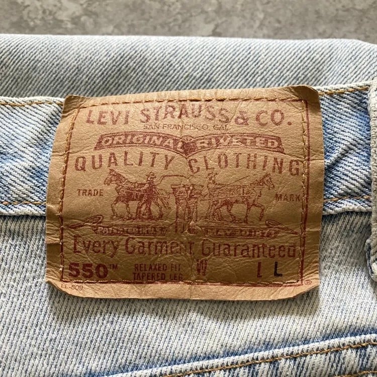 size.L】90's US.Levis 550 リーバイス エルパソ工場(511) ボタン裏