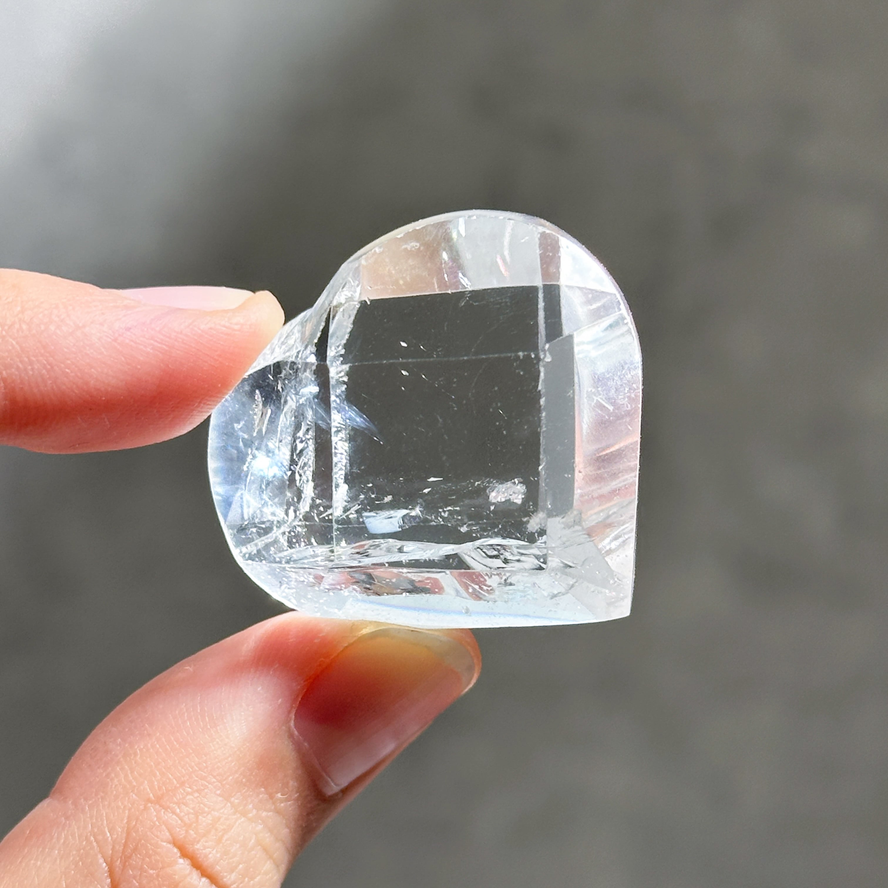 バイーア産レムリアンクォーツファセットハート03◇ Lemurian Quartz