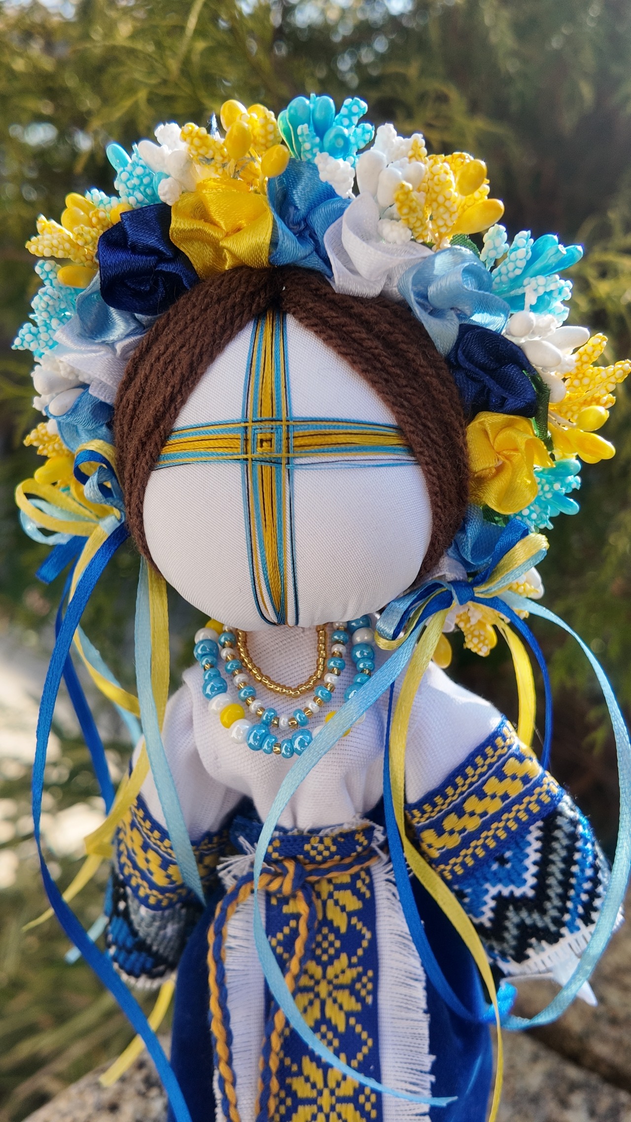 UA.Designer手作りモタンカ 25cm（ウクライナの御守り） - 4