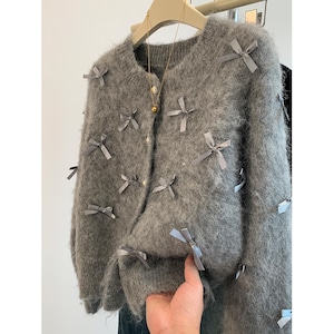 grace ribbon cardigan<t2944>