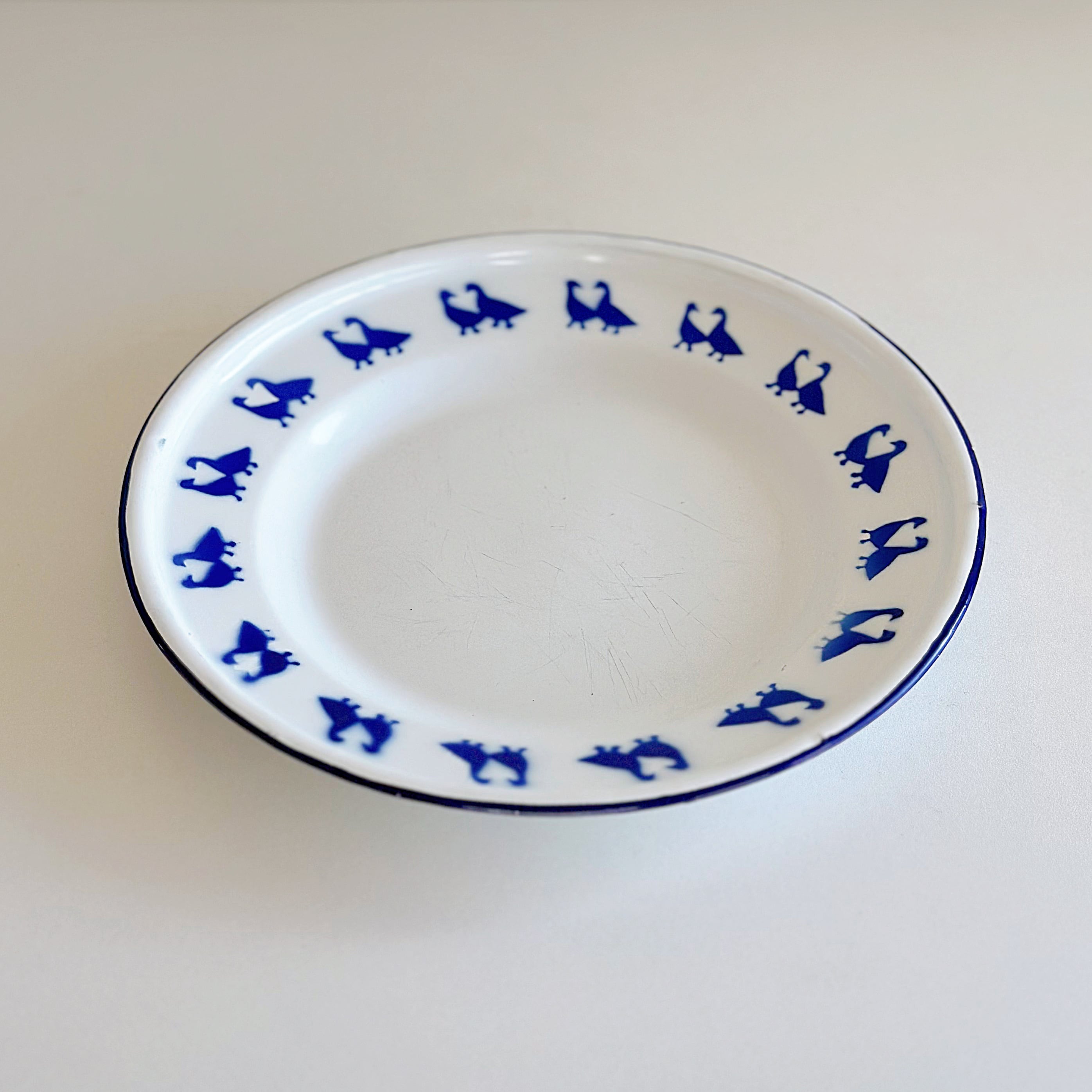 ホーロー ポショワール アヒル プレート A（フランス） | ぽわにえ・だ