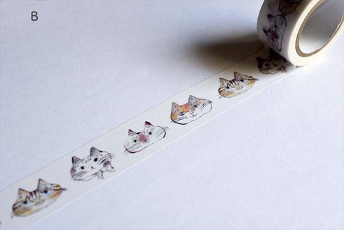 【トラネコボンボン】マスキングテープ  猫ちゃん「B」