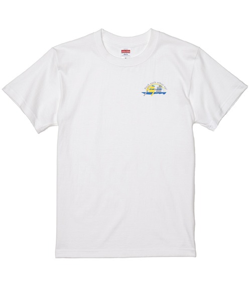 カヤックベアレインボー Tシャツ　ホワイト地