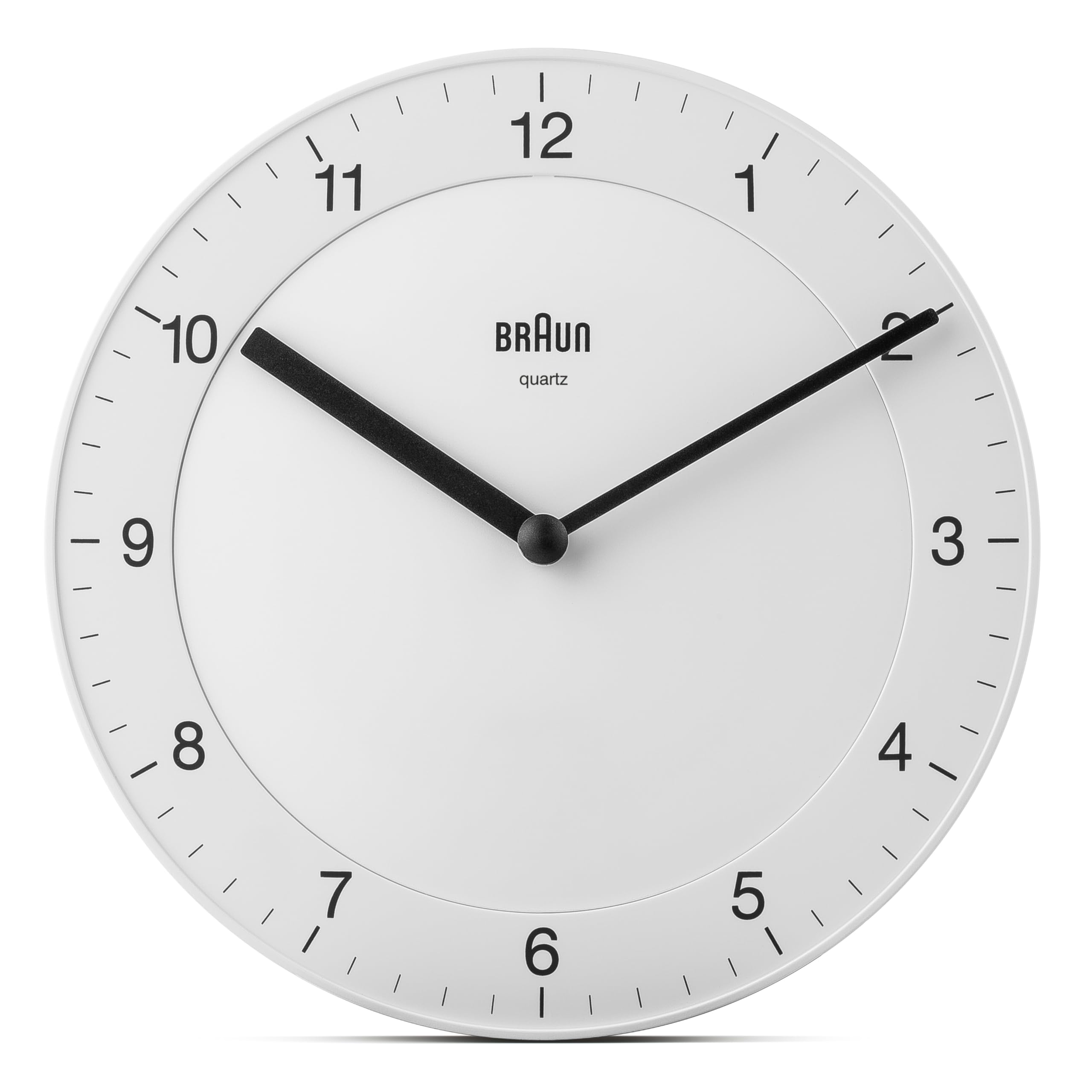 【努力特価】【正規輸入品】BRAUN/ブラウン 壁掛け時計 アラーム ウォールクロック ホワイト BC06W