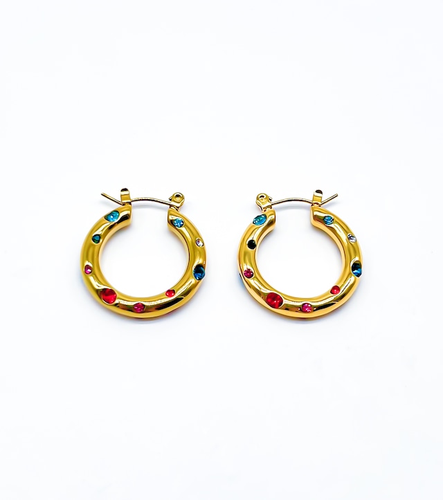 MULTI BIJOUX HOOP PIERCE ゴールド