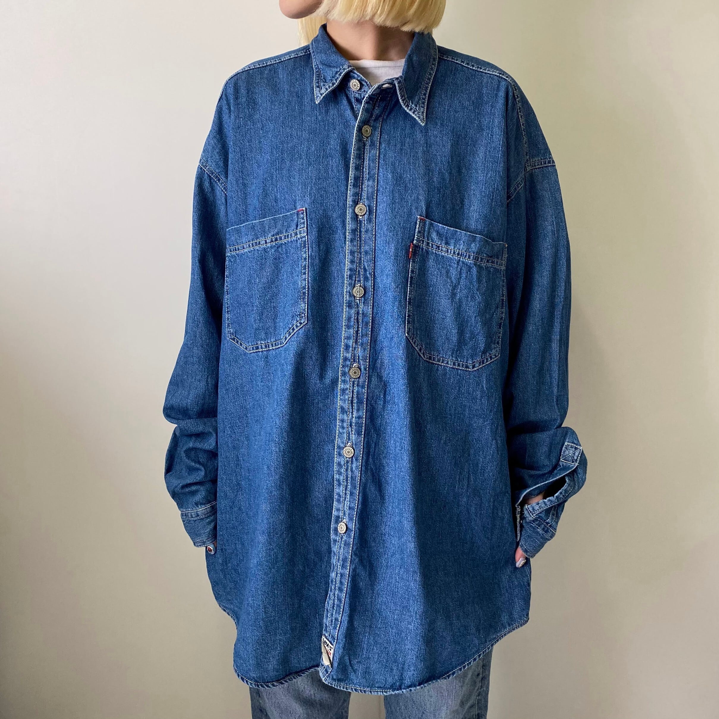 リーバイスデニムシャツ  LEVI’S  90’ 日本製  ヴィンテージ  LL