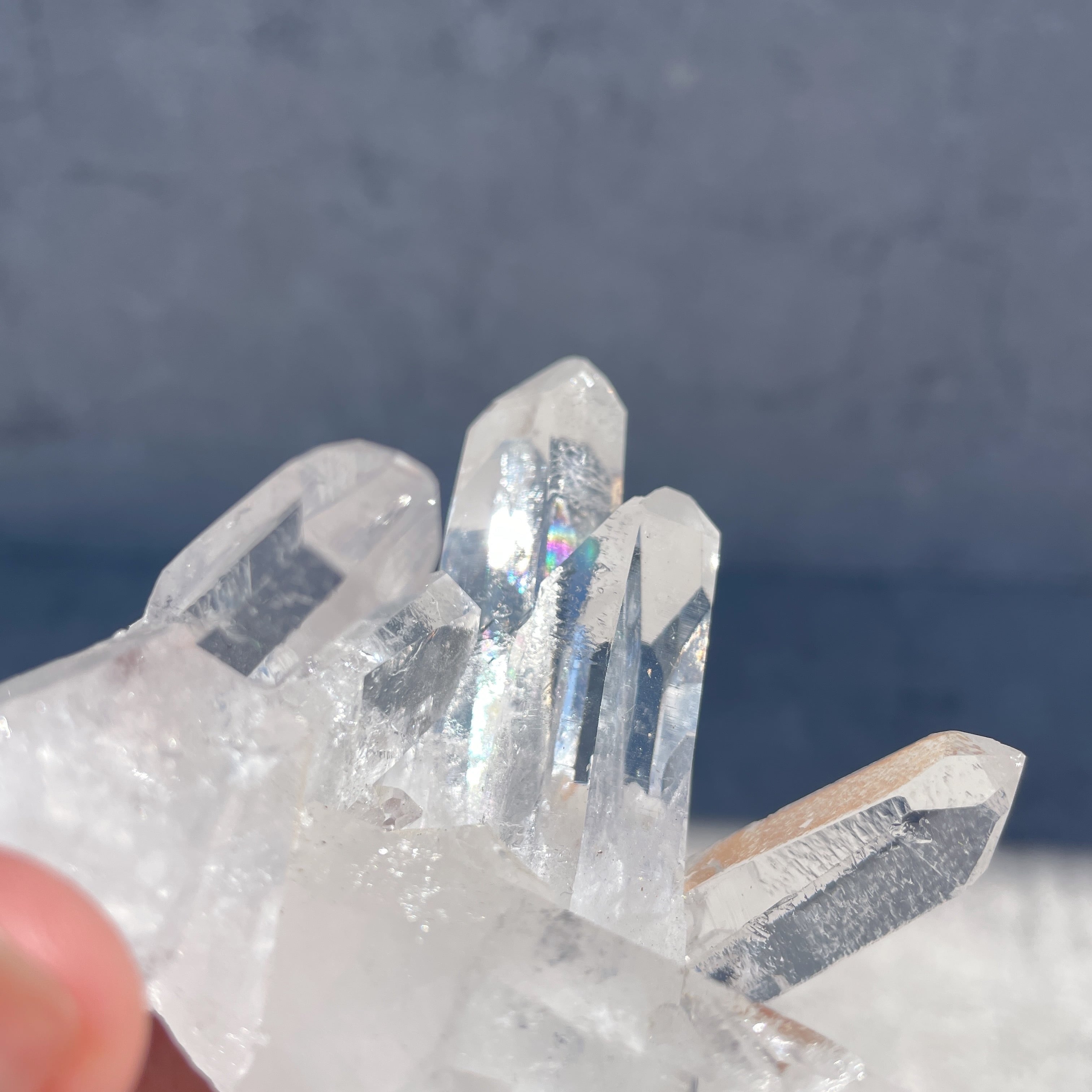 ゼッカ産水晶 クリアクォーツクラスター02◇スターブラリークォーツ