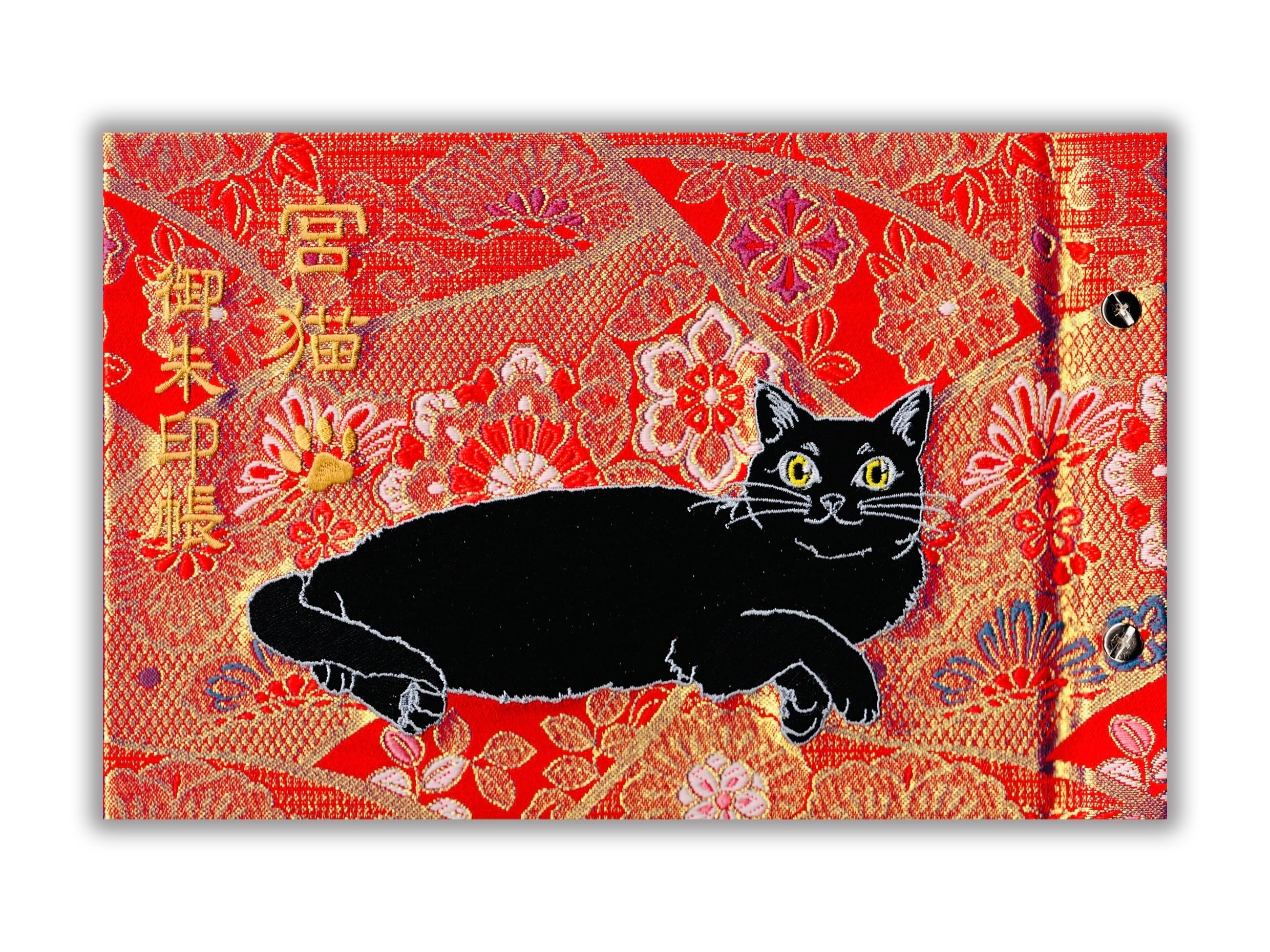 宮猫御朱印帳 〜白〜（書置き専用／見開き）重蔵神社限定 | 重蔵神社