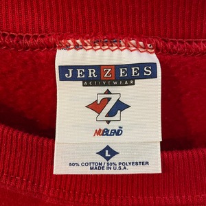 【JERZEES】90s USA製 リンカーンスクール プリント スウェット トレーナー Lサイズ us古着