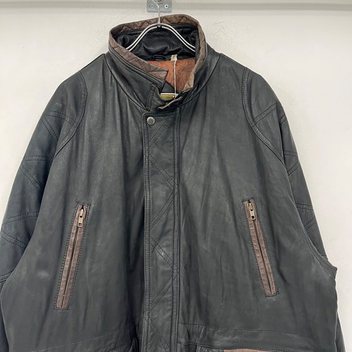 used leather coat SIZE:XL S4