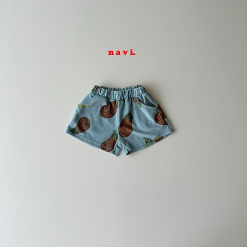 【予約】NAVI ナス柄ショートパンツ 100~170