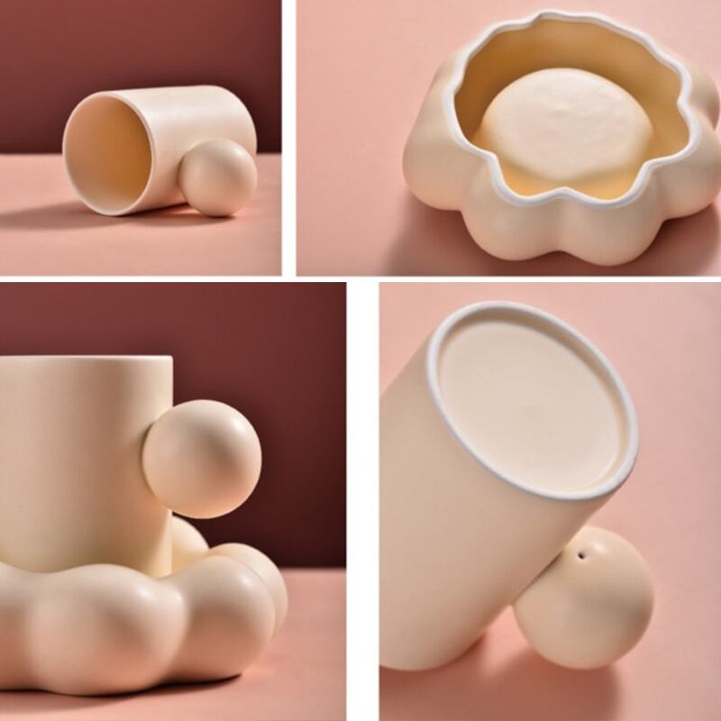 もこもこクラウド 雲 マグカップ ソーサー セット | Pay ID