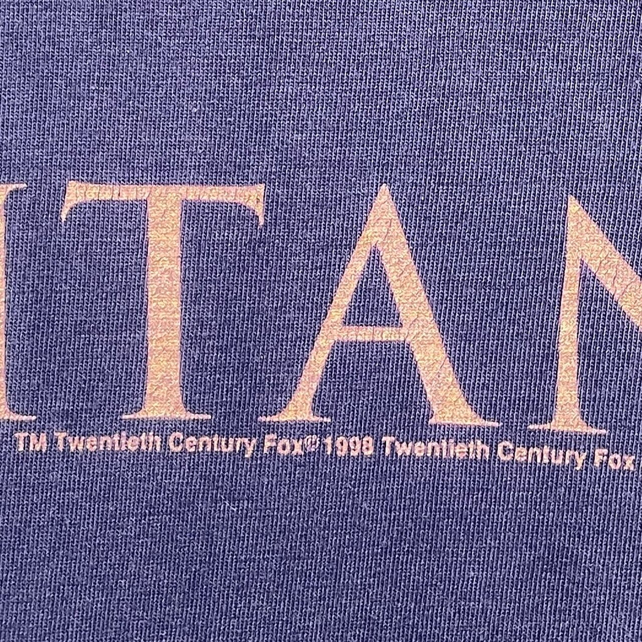 90年代当時物 TITANIC タイタニック ムービー Tシャツ メンズM-L相当