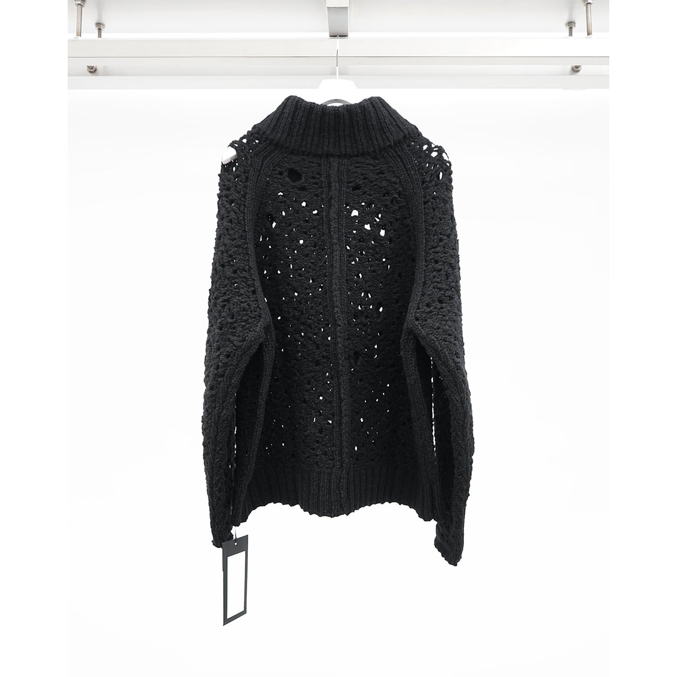 The Viridi-anne] (ザヴィリディアン) VI-3919-07 MESH ZIP-UP SWEATER