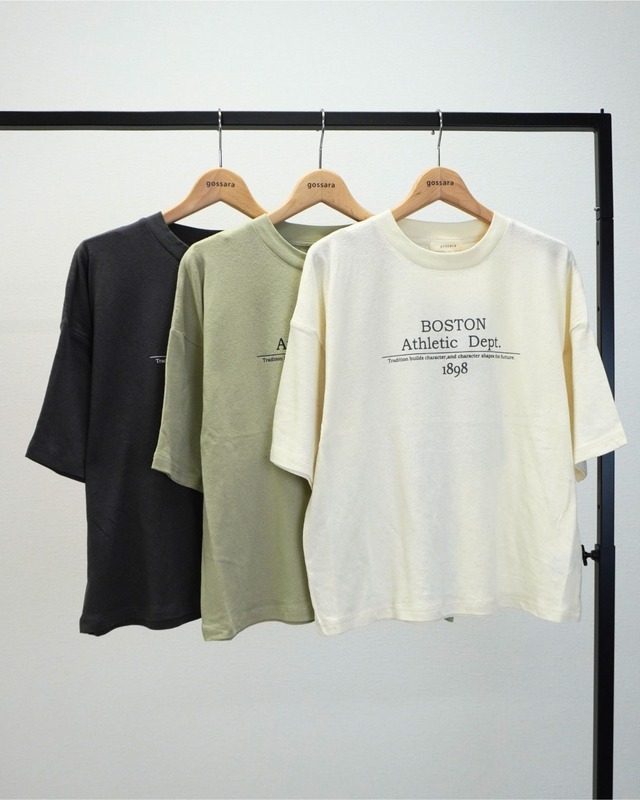 麻混天竺プリントT　5213249（0326）