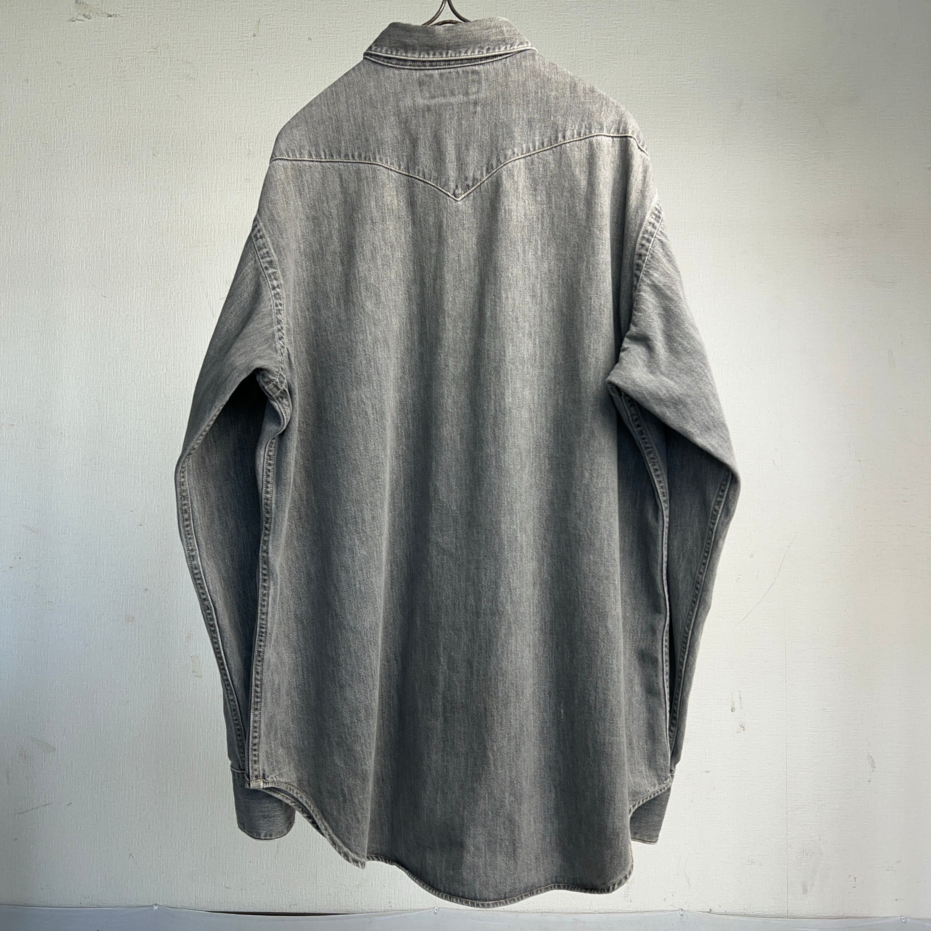 90's RRL by Ralph Lauren Black Denim Western Shirt 90年代 ダブル
