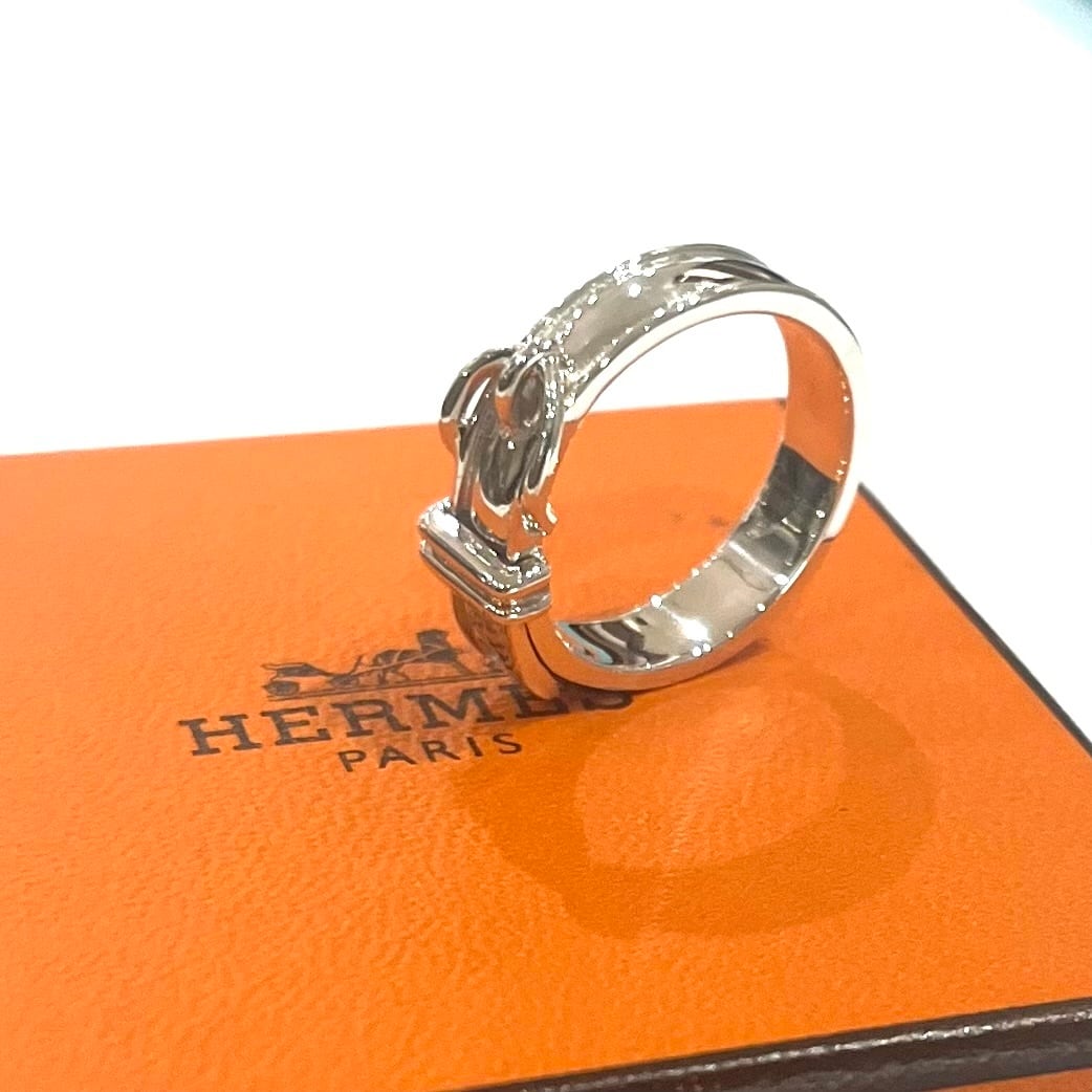 名品【HERMÈS】1962 HERMES エルメス ベルトリング 12号／シルバー925