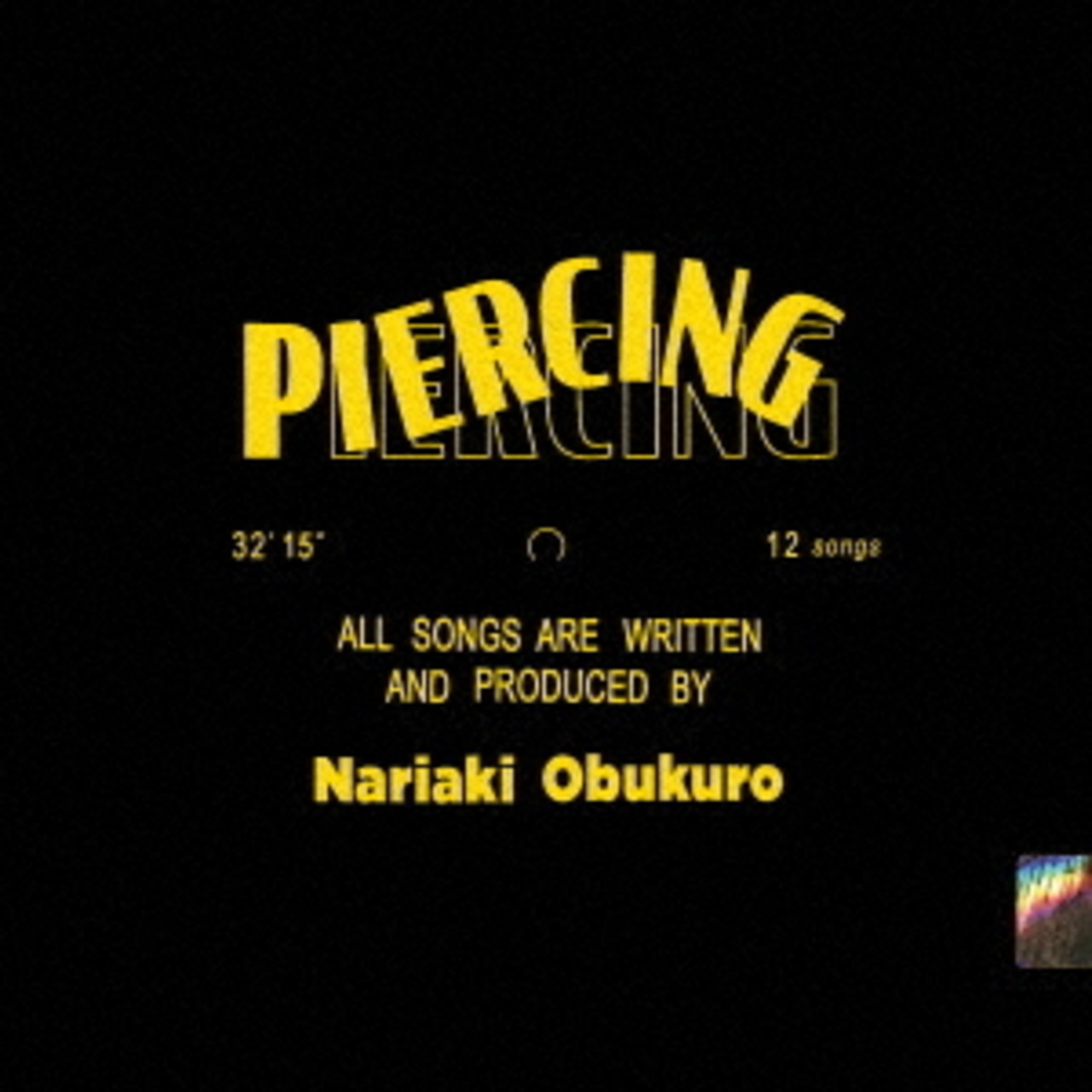 【完全生産限定盤】小袋成彬「Piercing」アナログ盤（12インチ）