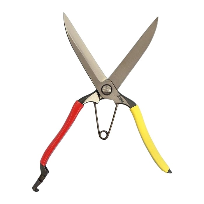 飛庄 刈込鋏 両刃 反刃 片手刈込鋏 270mm 金止 高級 ビニール柄 飛塚製