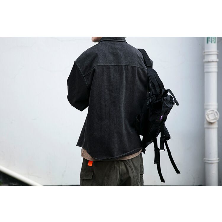 ★PARTIALLY WOVEN TOOLING SHIRT　　　A0490