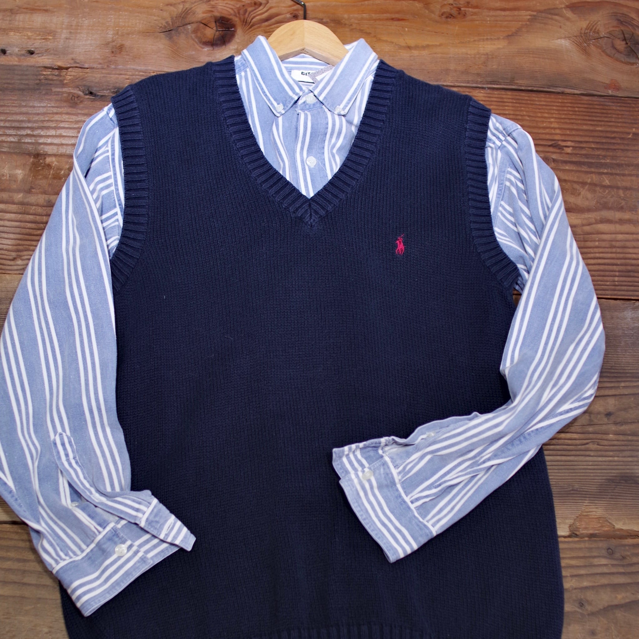 Ralph Lauren Cotton Knit Vest / ラルフローレン コットン ニット ベスト