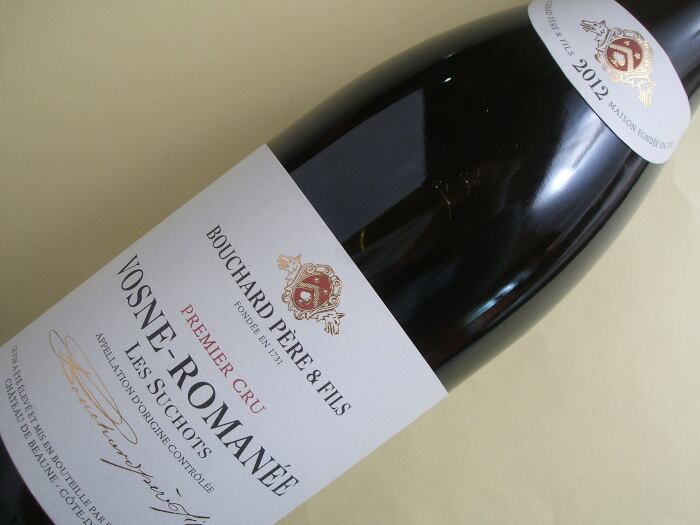ヴォーヌ・ロマネ 1級 レ・スショ 2012年 ブシャールP&F
