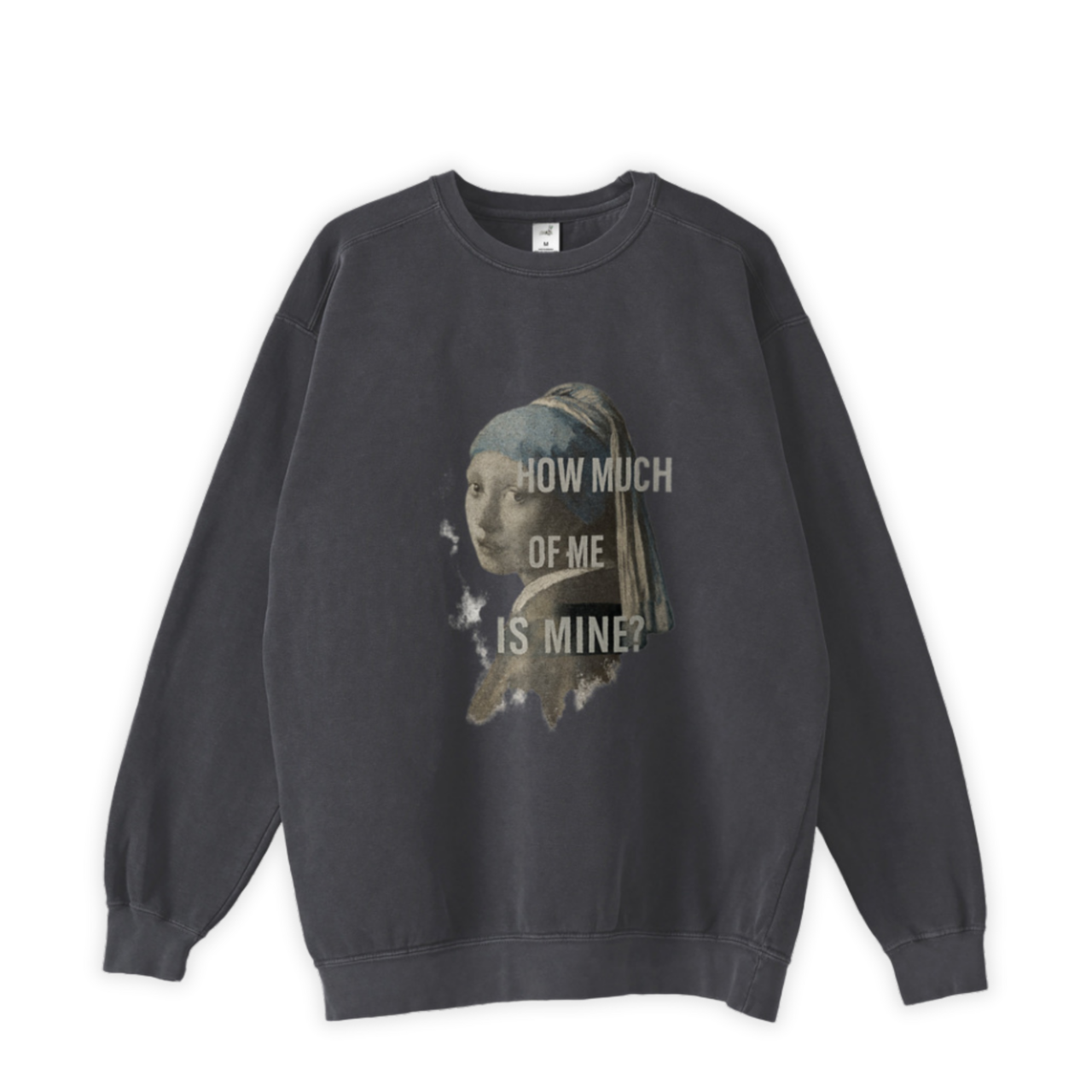 IDENTITY CANVAS　Garment dye Sweatshirt Black [T0005]