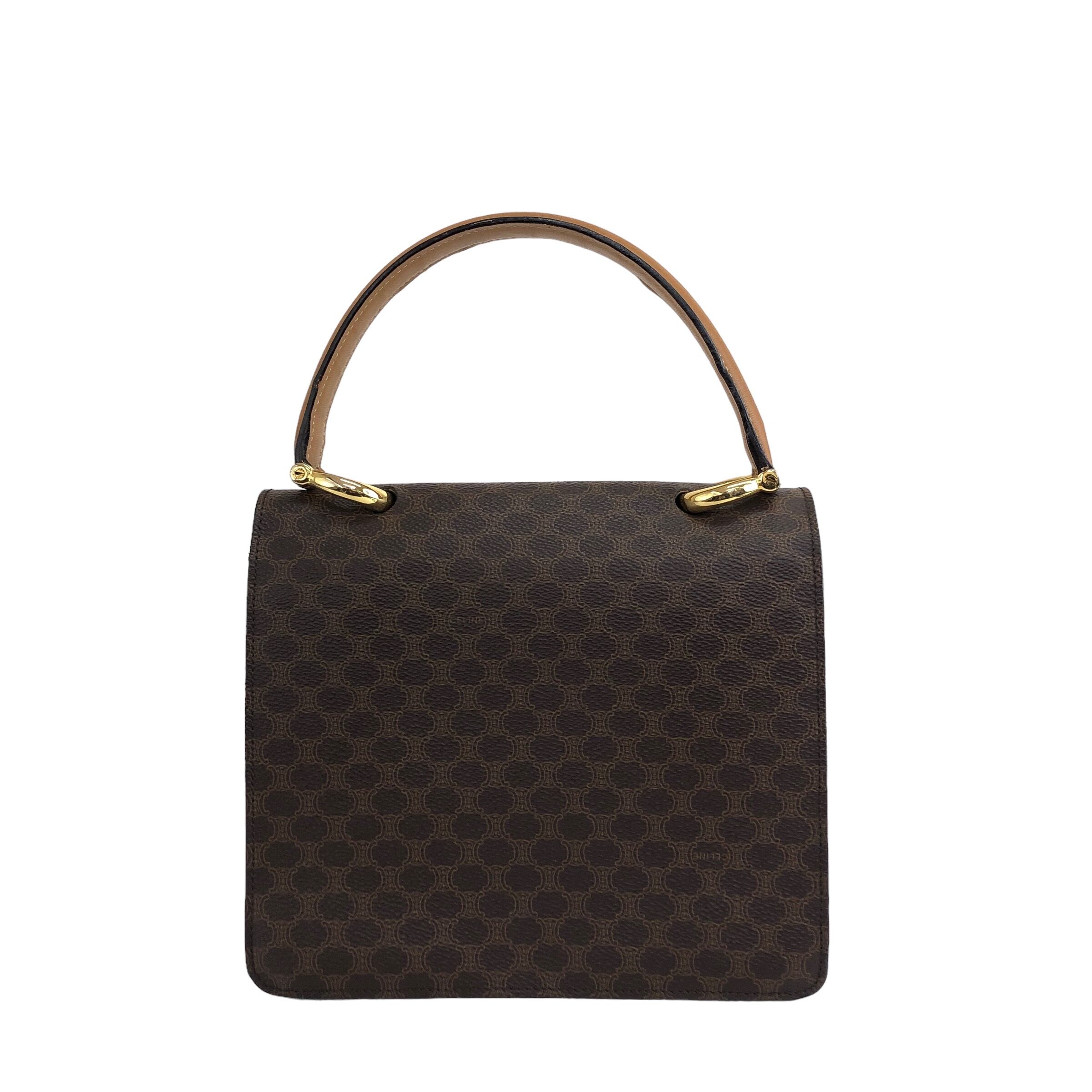 CELINE セリーヌ ダブルフラップ ハンドバッグ マカダム 【最高級