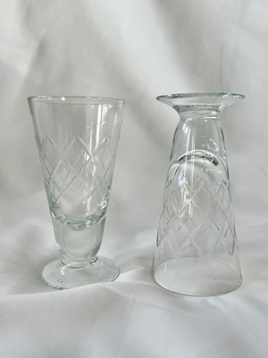 vintage stem glass