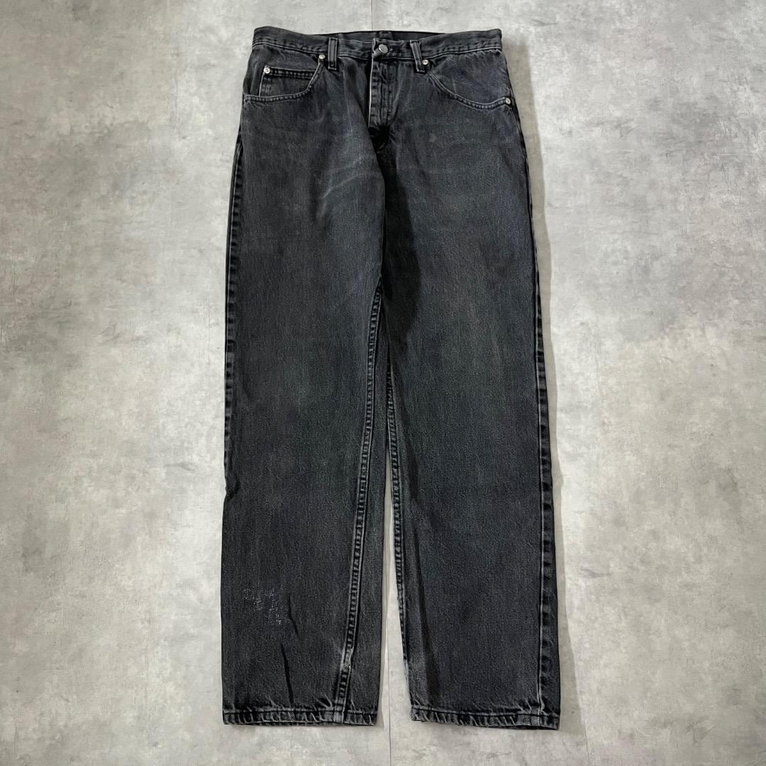 Wrangler ラングラー W32 ブラック ボトム 古着 黒 16371