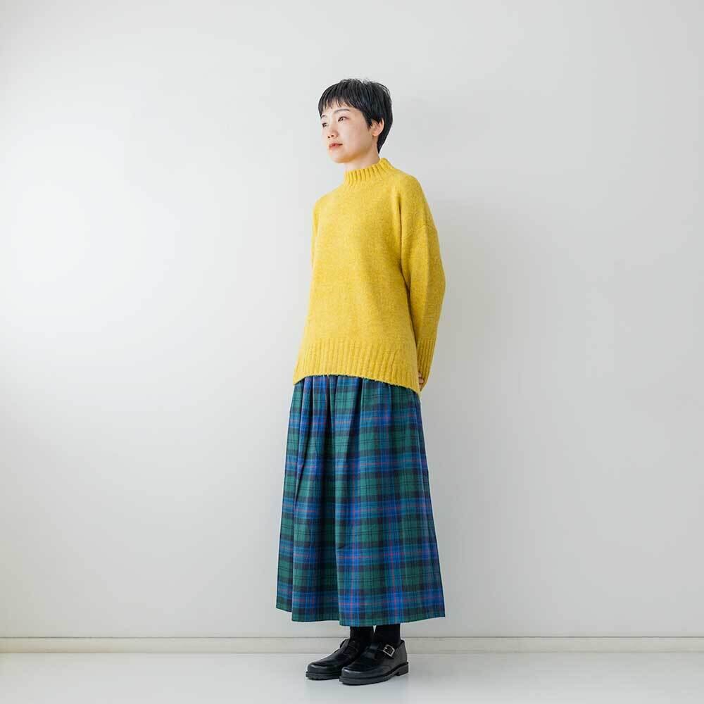 mao made ヤクフィールハイネックAラインプルオーバー
