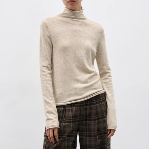 2色／ハイネックニットトップス ・21643