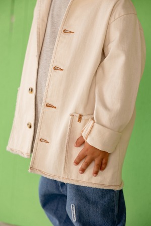 nixnut Denim Jacket - Ecru