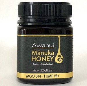 ニュージーランド産　Awanui マヌカハニー MGO514+/UMF 15+ 250g