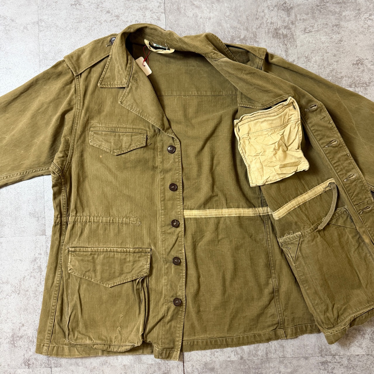 40's M-47 Jacket 4Pockets French Army  40年代 フランス軍 ジャケット ミリタリー ヴィンテージ ビンテージ  TT2026-0015 - 4