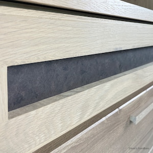 北欧インテリア キッチンボード 食器棚 カップボード キッチン収納 家電収納 棚 オーク材 幅80 BU