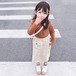 【子ども用】親子お揃い可能！春夏秋にぴったりアイボリー♪デニムスカート♪女の子 かわいい ガールズ
