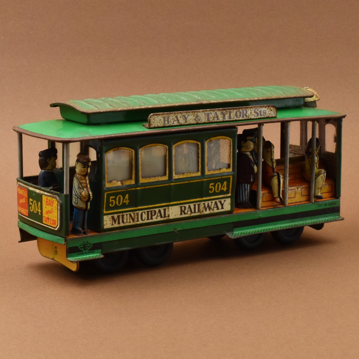 ブリキのおもちゃ サンフランシスコ ケーブルカー【商品番号:TTY-003 