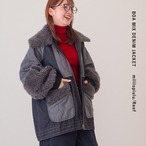 【ボアMIXデニムジャケット】 TF-225928　Brand：ミリロピュール