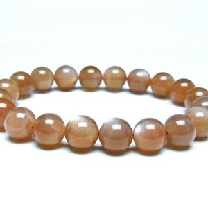 オレンジムーンストーン ブレスレット 10mm 一点物 メール便可 [M便 1/10] 111-48592