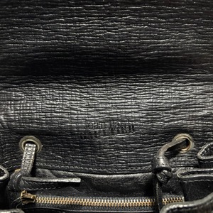 Jean Paul GAULTIER black leather shoulder bag