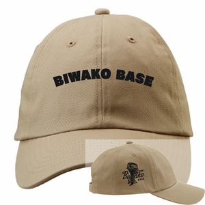 琵琶湖BASEオリジナル コットンツイルローキャップ(ライトベージュ)