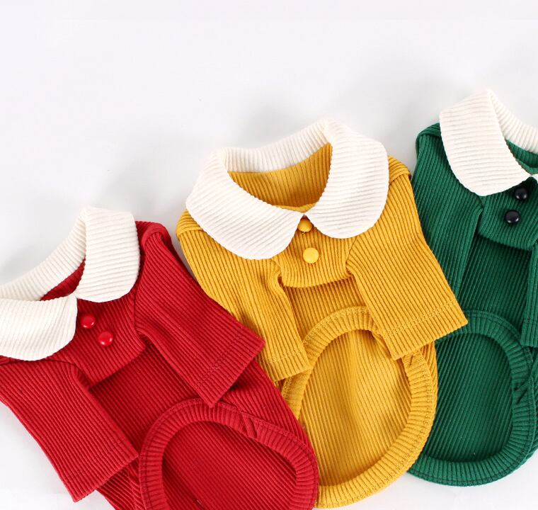 コーデュロイTシャツ S ~ XL 3color / 犬服 春物 新作 おしゃれ ドッグウェア 可愛い 犬の服 小型犬 中型犬 ペット用品 ペット洋服 top27