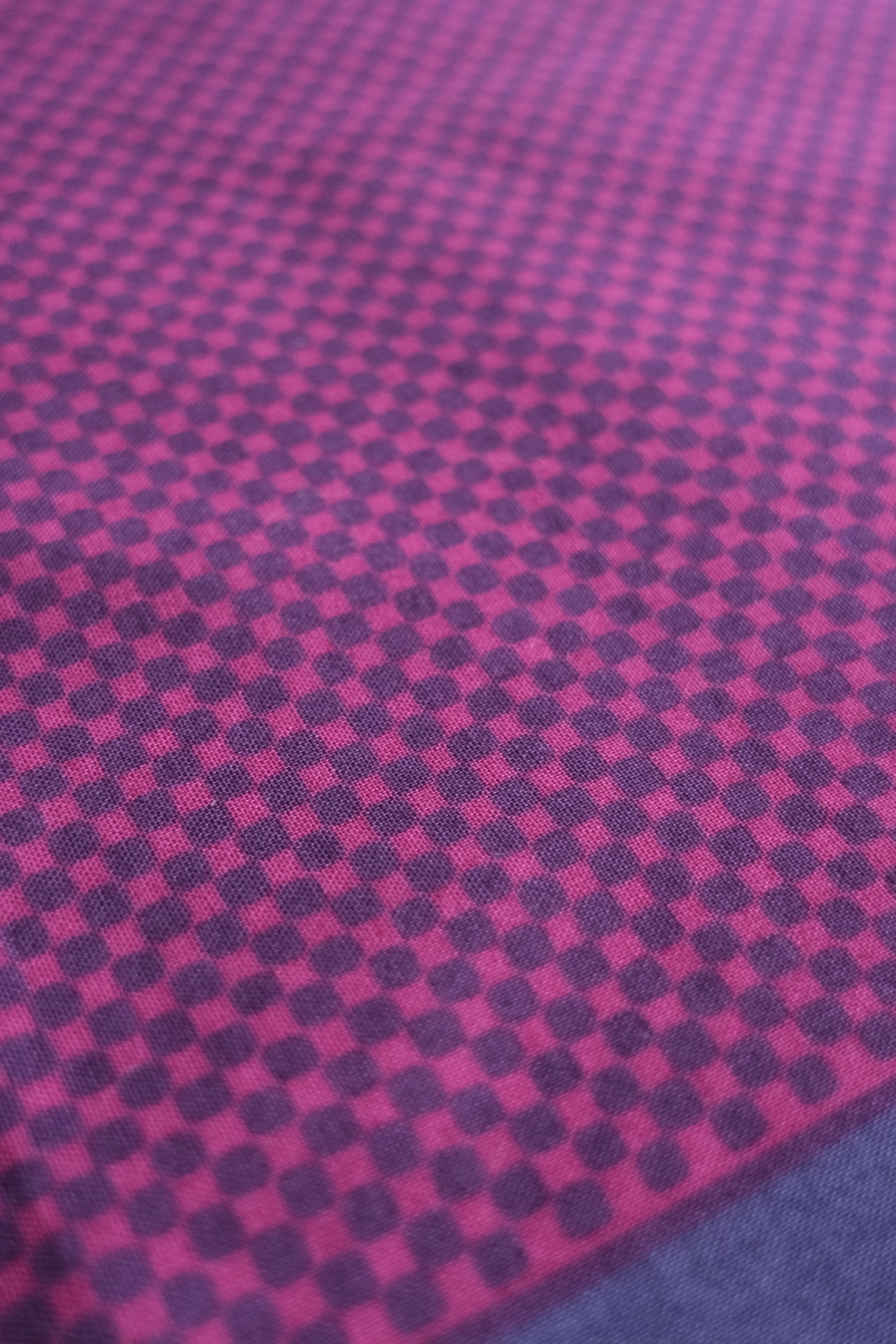 Marimekko smoky purple geometric cotton scarf